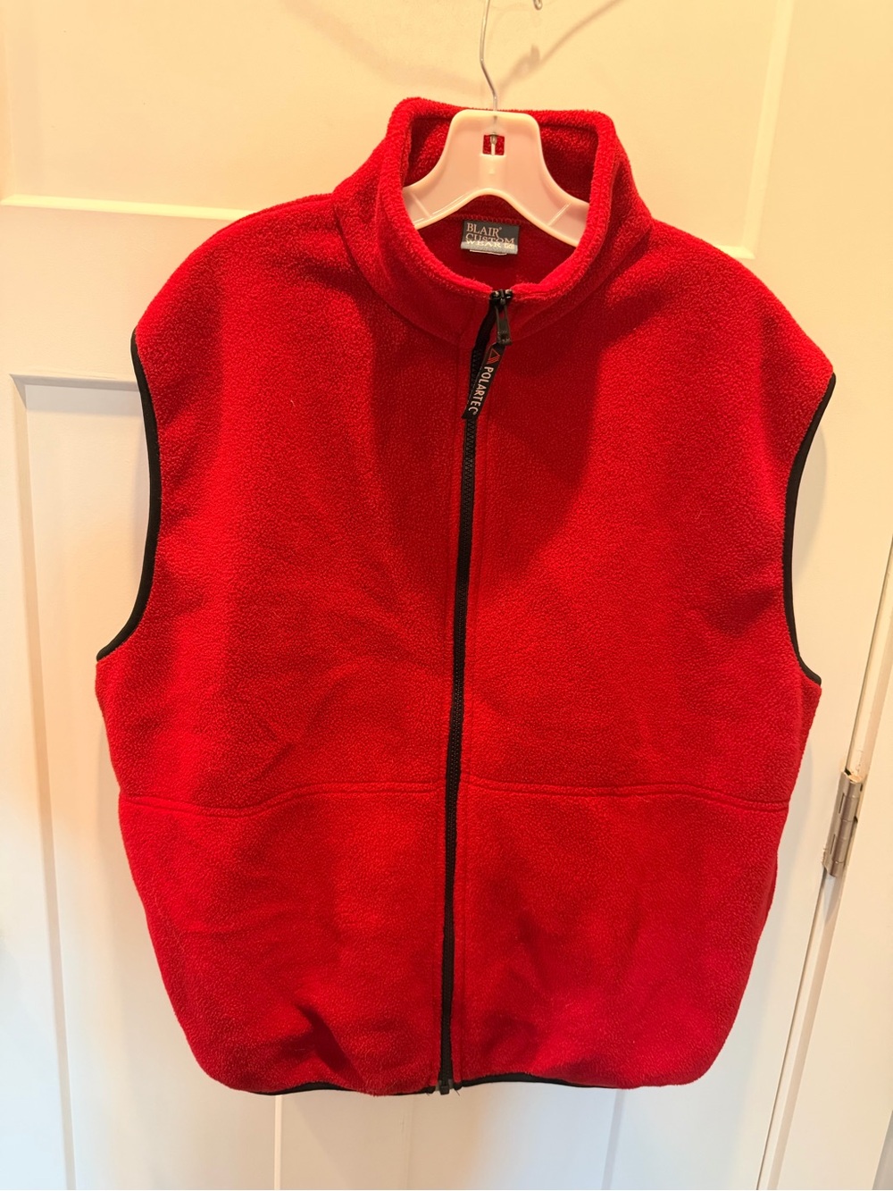 Blair Custom Wear Red Polartec Fleece Vest XL Made in USA